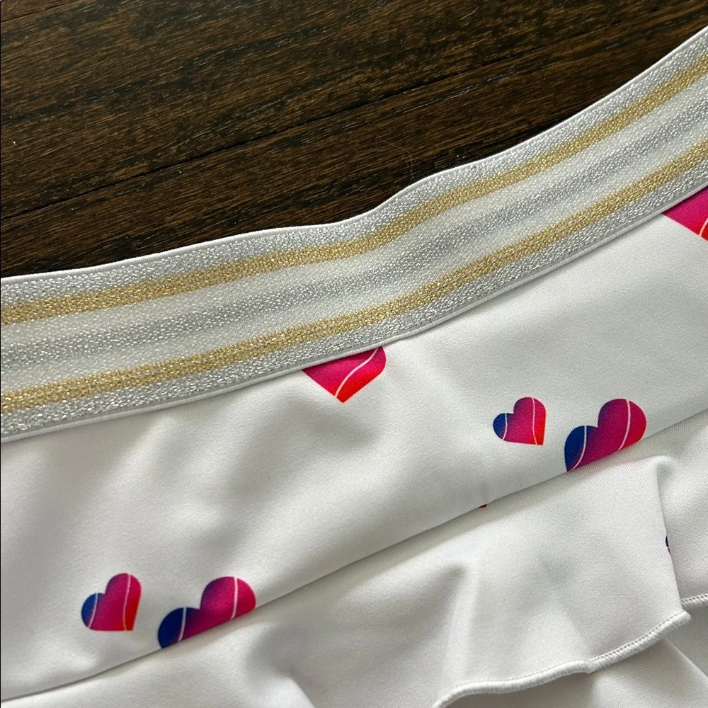 Love Set Match Girls Skirt with Pink Heart Design Size Medium